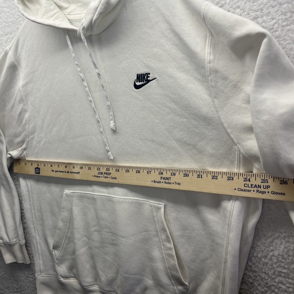 Nike Hoodie Adult Large White Sweatshirt Embroidered Logo Sportswear Active Gym - Picture 8 of 16